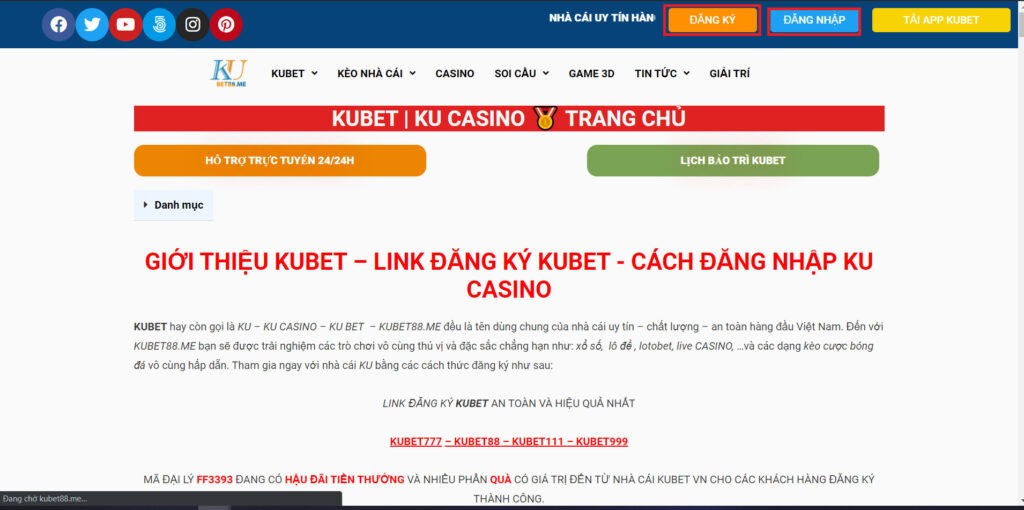 cách đăng nhập Kubet