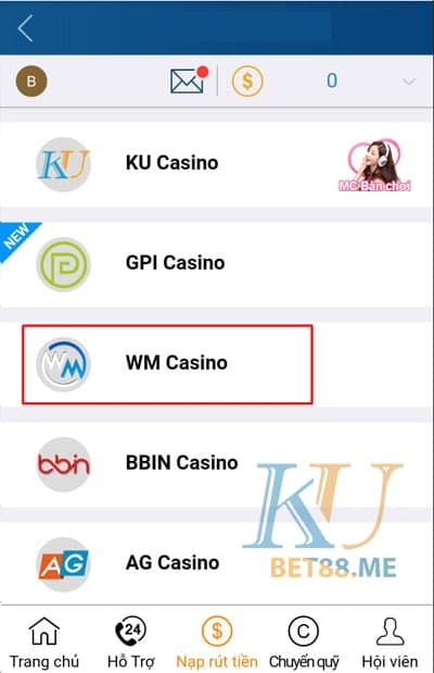 chon sanh wm casino